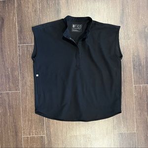 Figs Rafaela Scrub Top in Black - Small